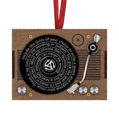 Record Player Ornament