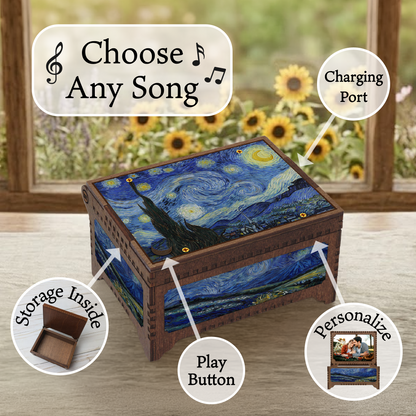 Starry Night Painting MP3 Music Box