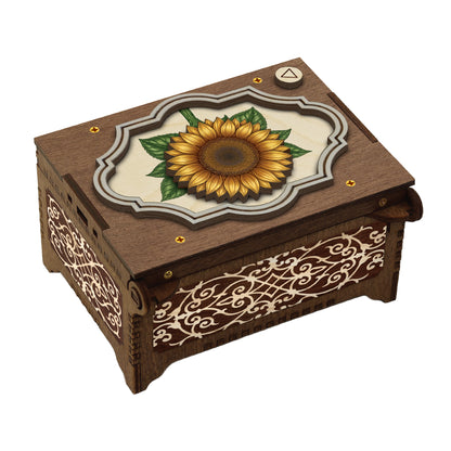 Colorful Sunflower Music Box