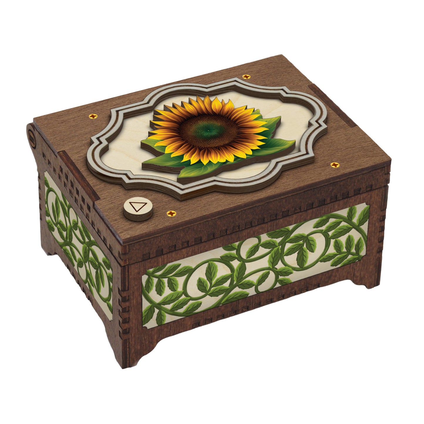 Colorful Sunflower Music Box
