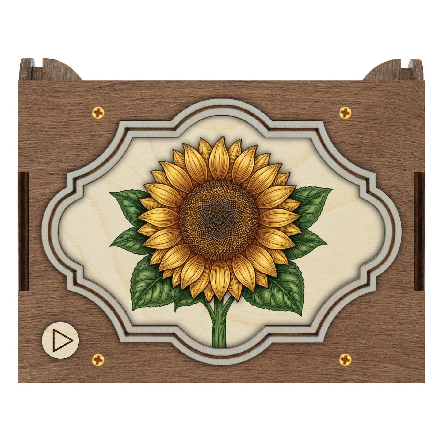 Colorful Sunflower Music Box