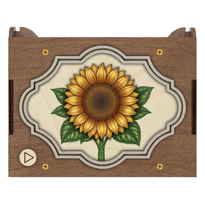 Colorful Sunflower Music Box