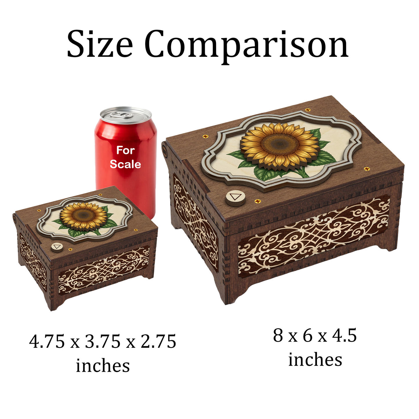 Colorful Sunflower Music Box