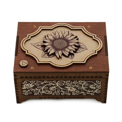 Custom Sunflower Music Box for Rowena