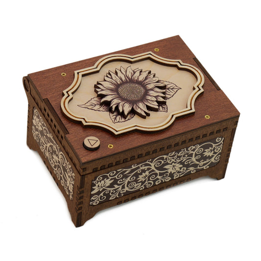 Custom Sunflower Music Box for Rowena