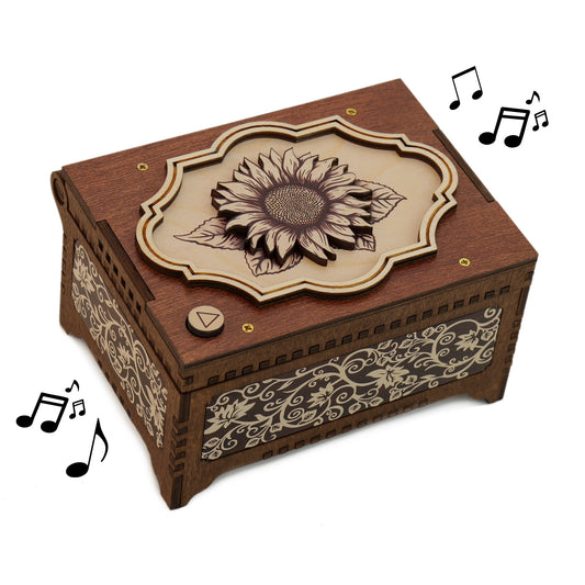 Flower Music Box - 21 Flower Options