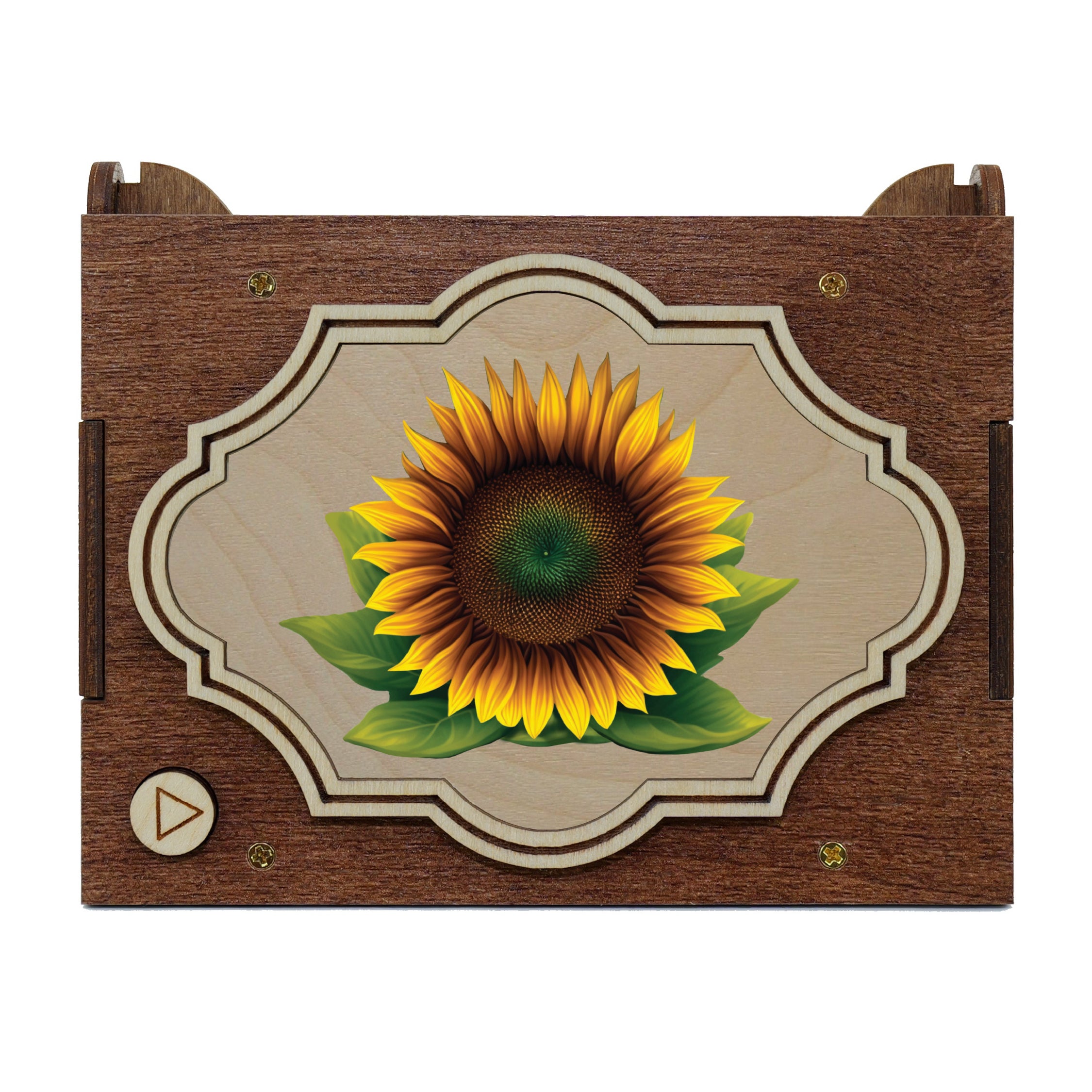 Personalized Sunflower Music Box Choose Your selling Song, Gift for Her, sunflower Gift, Laser Engraved Music Box, Custom Music Box, Sunflower Decor