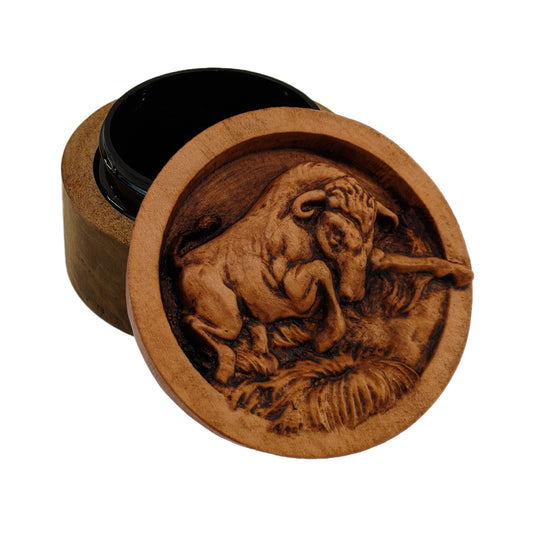 Bull Carved Box