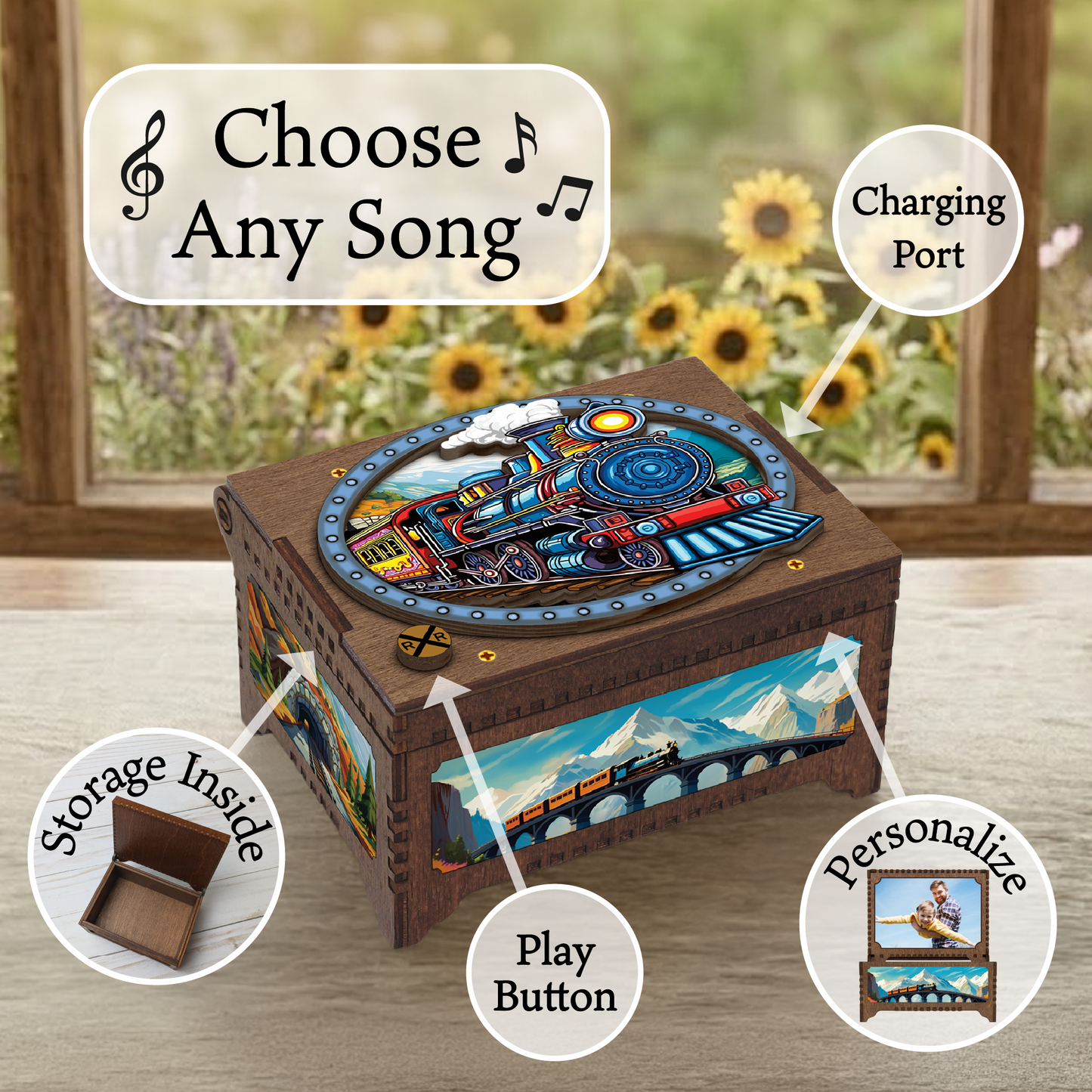 Train MP3 Music Box