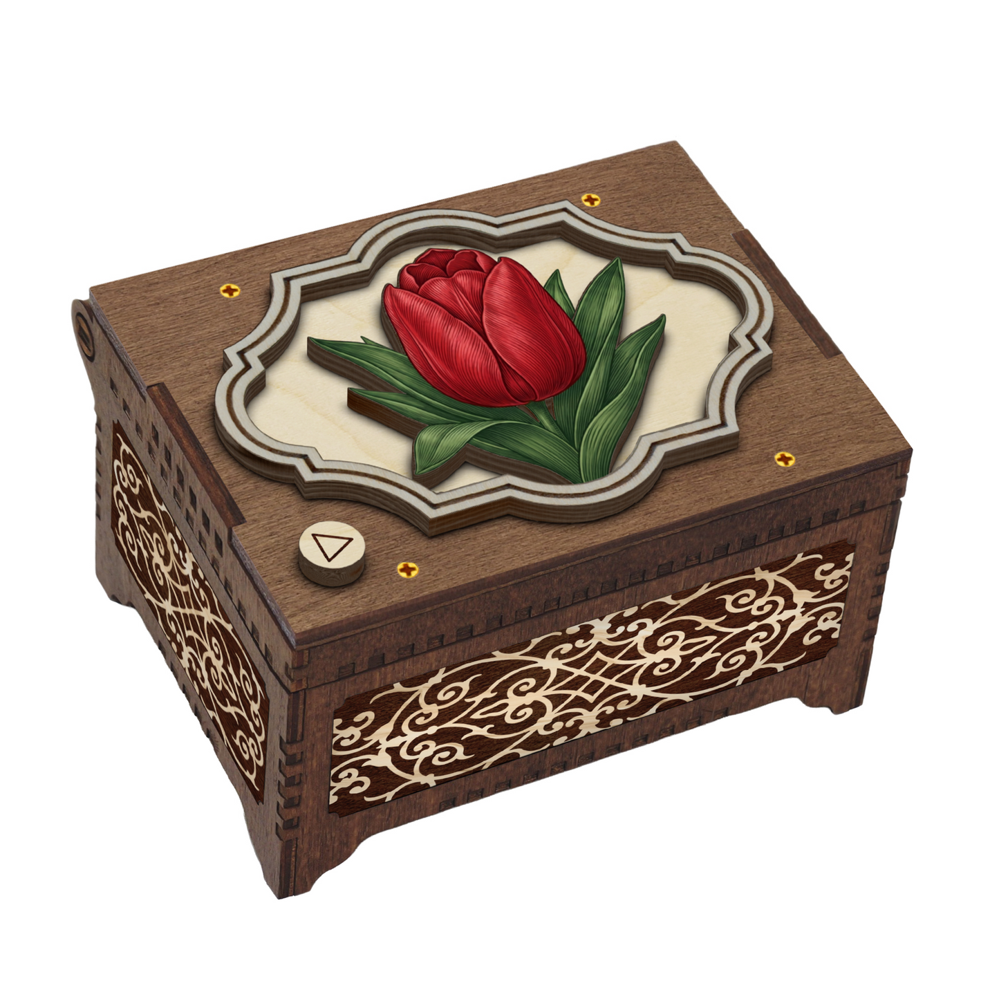 Colorful Tulip Music Box