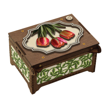 Colorful Tulip Music Box