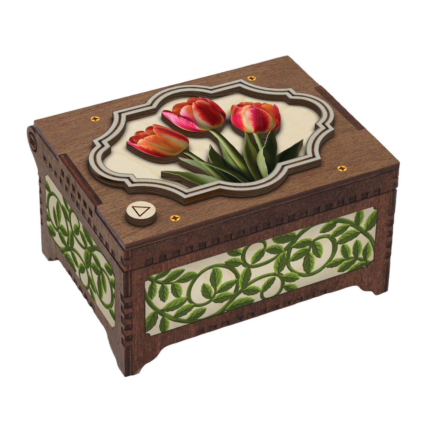 Colorful Tulip Music Box