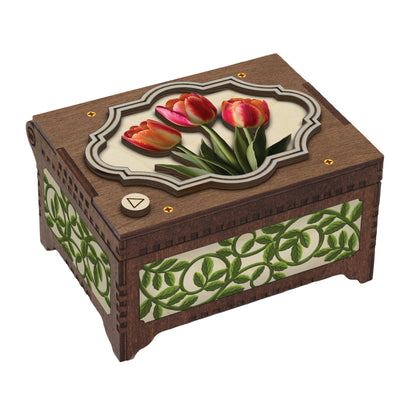 Colorful Tulip Music Box