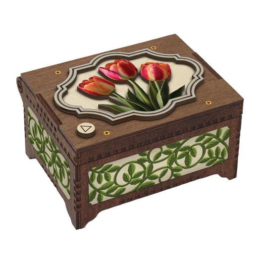 Colorful Tulip Music Box