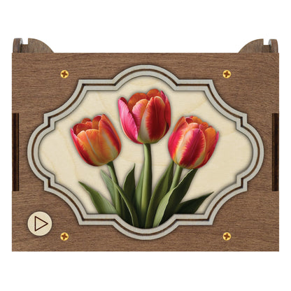 Colorful Tulip Music Box