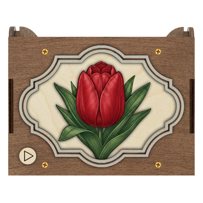 Colorful Tulip Music Box