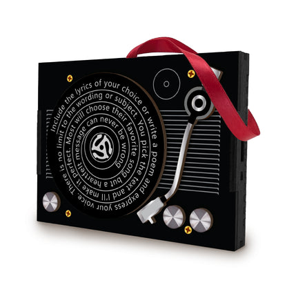 Modern Record Player MP3 Musical Ornament