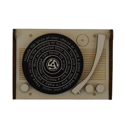 Mini Record Player Box