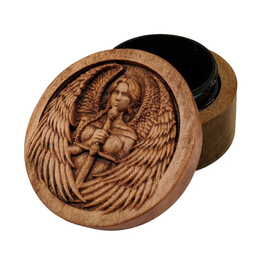 Warrior Angel Carved Box