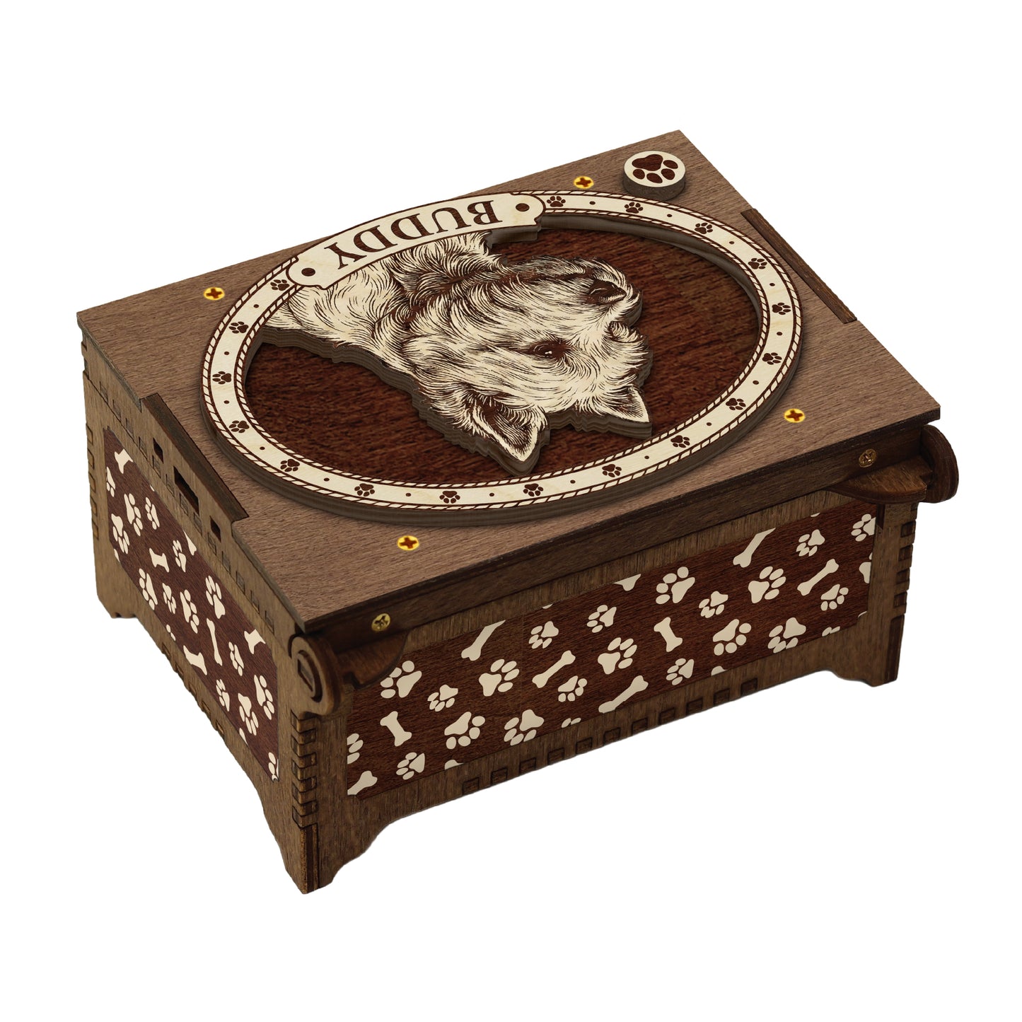 West Highland White Terrier Dog Custom Memorial Music Box, Urn