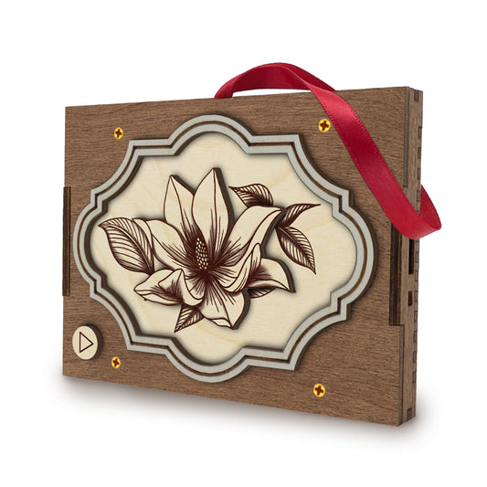 Flower MP3 Musical Ornament, 21 Flower Choices