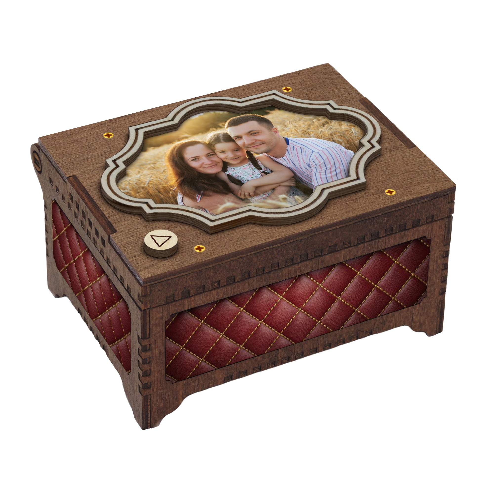 Custom Photo and Text MP3 Music Box – Davidson Workshop