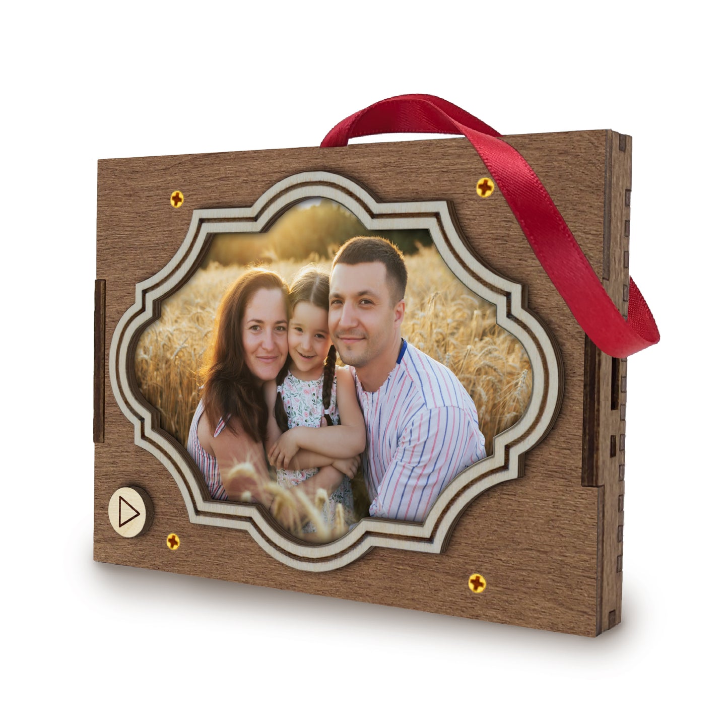 Custom Photo & Text MP3 Musical Ornament