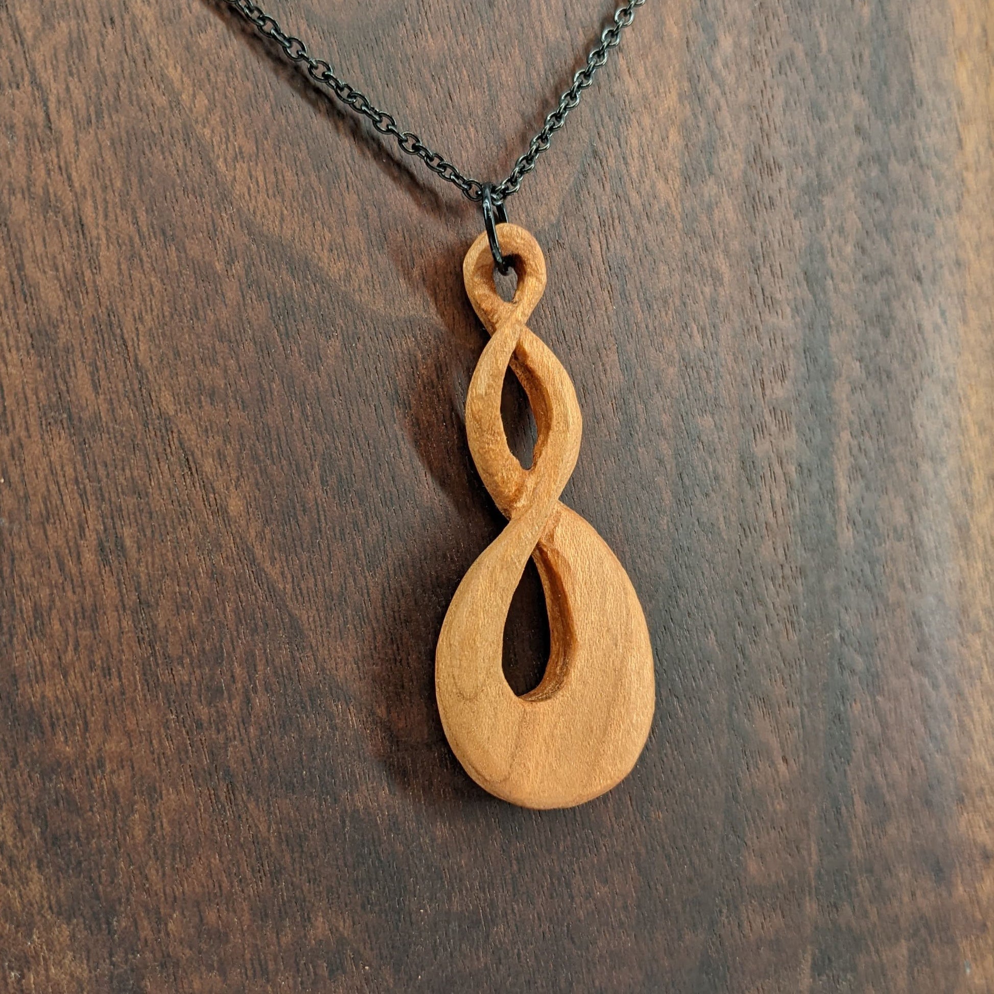 Eternal Love Hand Carved Wood Necklace Pendant – Davidson Workshop