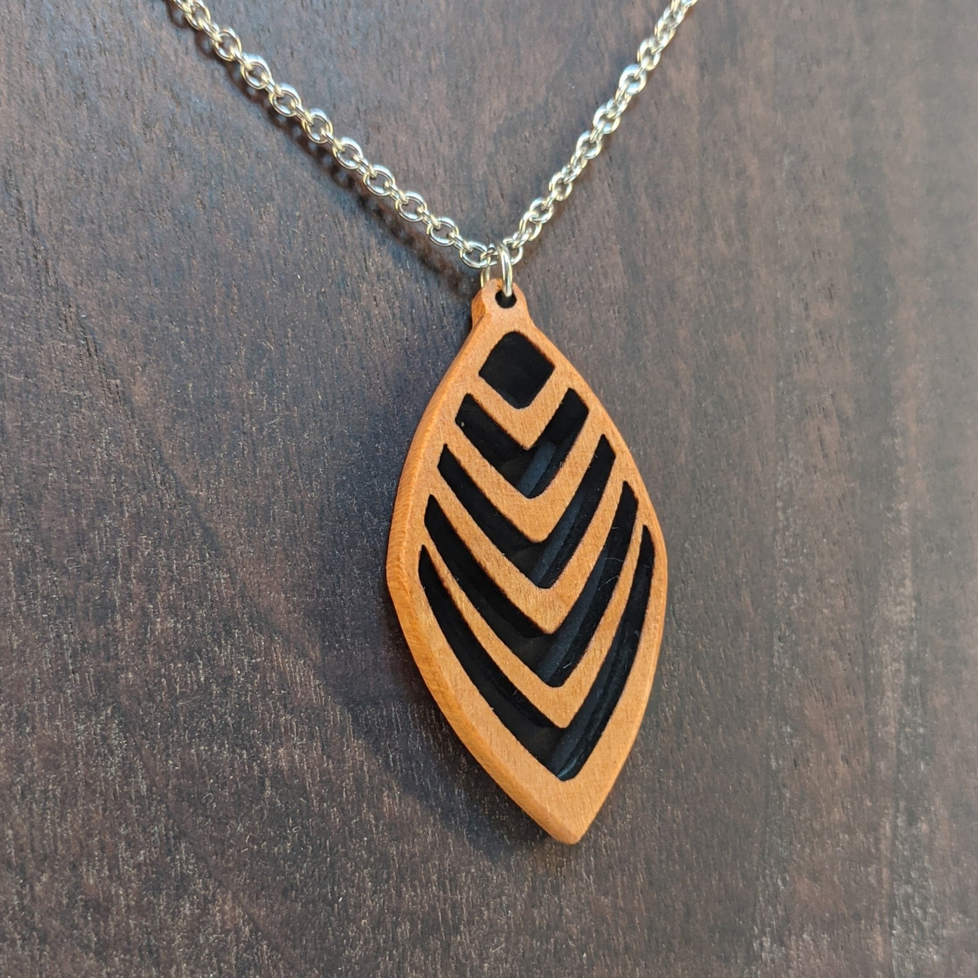 Eternal Love Hand Carved Wood Necklace Pendant – Davidson Workshop