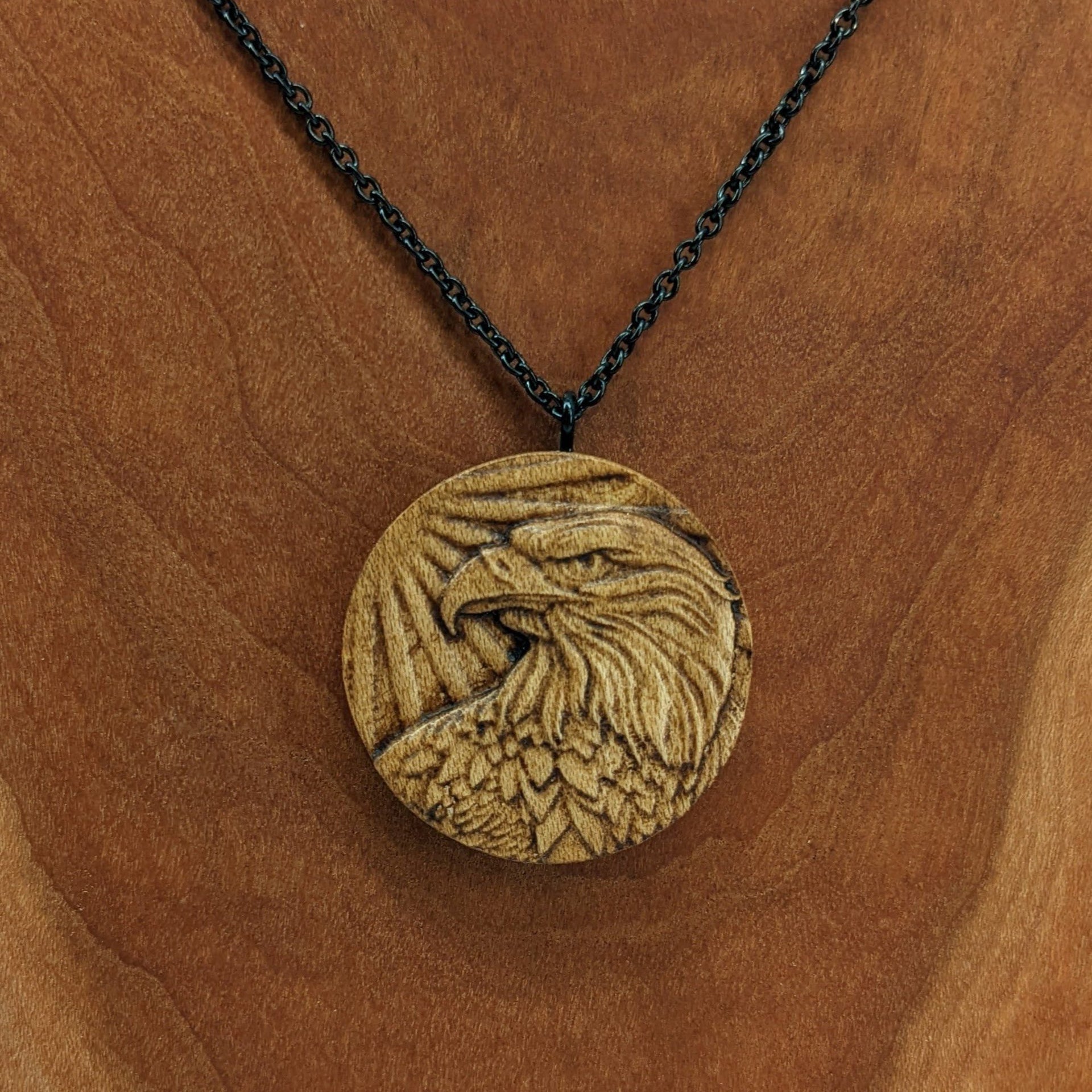 Seahorse Carved Wood Pendant Necklace – Davidson Workshop