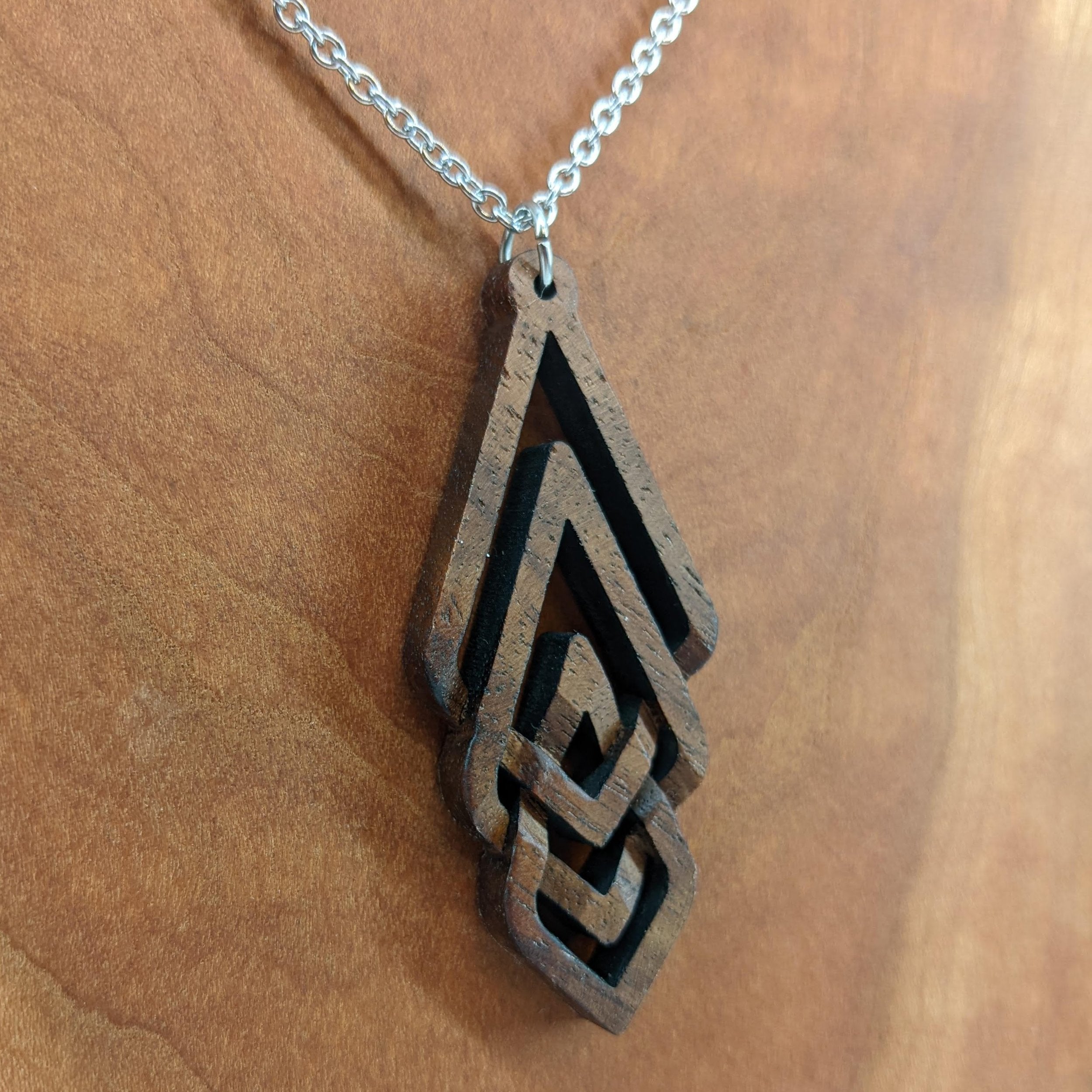 14k Gold Diamond Trinity Knot Necklace | Celtic Pendants